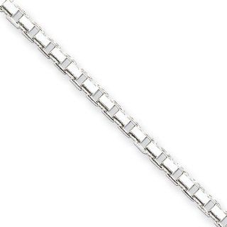 Sterling Silver 3.2mm Diamond cut Box Chain Jewelry