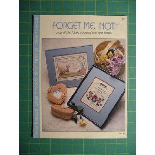 Forget Me Not Cross Stitch, Fabric Covered Box and Frame (Silver Threads, VAC 707) Vanessa Ann Books