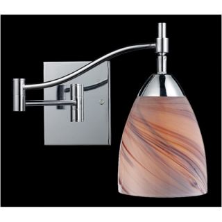Swing arm wall sconce Creme shade Celina collection Accommodates one