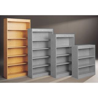 Fleetwood Library 82 H Six Shelf Double Sided Bookcase