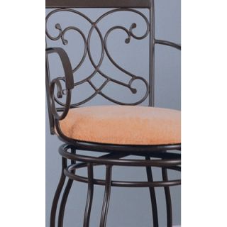 Wildon Home ® Belknap Springs 29 Bar Chair with Arms in Dark Brown