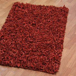 St. Croix Pelle Leather Red Rug