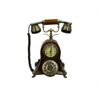 ORE Classic Telephone with Quartz Roman Numeral Clock