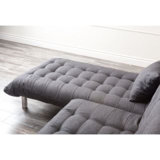 Abbyson Living Bedford Linen Convertible Sectional Sofa