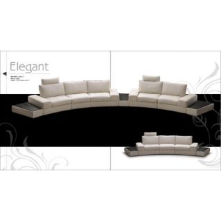 Hokku Designs Modi Leather Modular Sofa