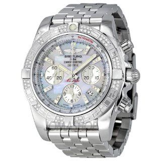 Breitling Chronomat 44 Mother of Pearl Diamond Mens Watch AB0110AA G686SS at  Men's Watch store.