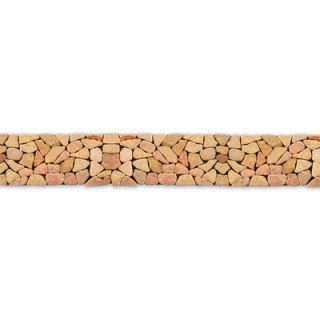 Solistone Decorative Pebbles 39 x 4 Interlocking Border Tile in