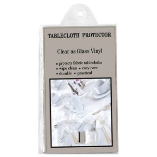 Carnation Home Fashions Clear Vinyl Tablecloth Protector
