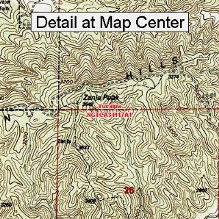 USGS Topographic Quadrangle Map   Yucaipa, California (Folded/Waterproof)  Outdoor Recreation Topographic Maps  Sports & Outdoors