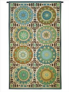 Suzanni Rosettes Wall Tapestry   44W x 74H in.  