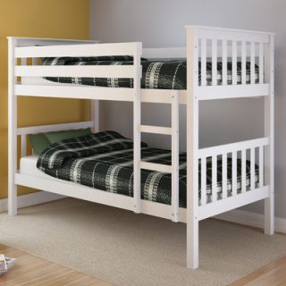 Home Loft Concept Twin Bunk Bed with Built In Ladder