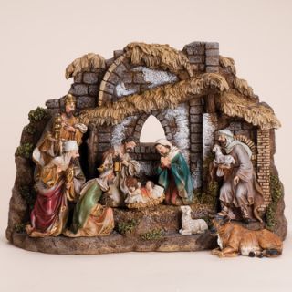 Josephs Studio 10 Piece Nativity Set with Stable