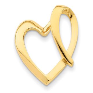 Goldia 14k Yellow Gold Heart Slide Pendant