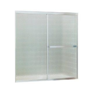 Sterling Plumbing Sterling 690B 52S Bath Door Bypass 56 7/16"H x 47   52"W Hammered Glass Silver Silver   Shower Doors  
