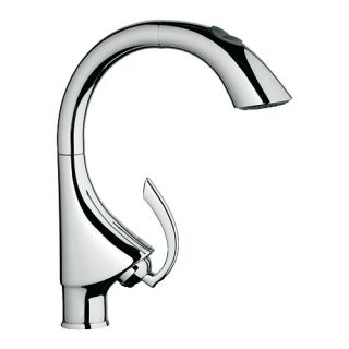 K4 Single Handle Single Hole Kitchen Faucet with Dual Spray Pull Out