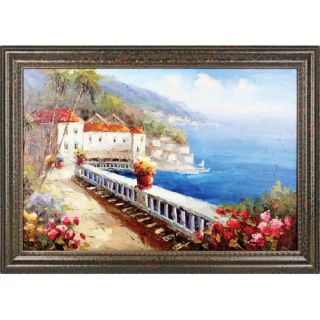View from the Terrace Hand Painted Oil Canvas Art with Frame
