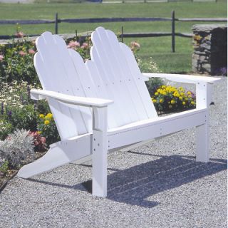 Seaside Casual Adirondack Shell Back Garden Bench