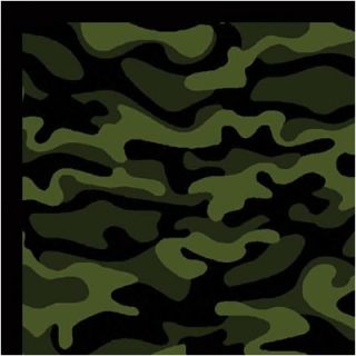 Joy Carpets Whimsy Funky Camo Camouflage Green Rug