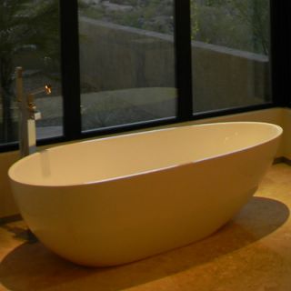 Aquatica PureScape 70 x 39 Freestanding AquaStone Bathtub