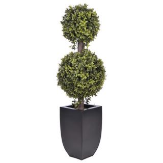 Artificial Double Ball Topiary in Planter