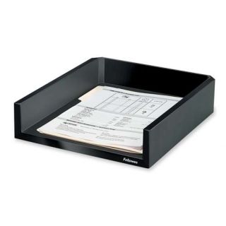 Mfg. Co. Letter Tray, Holds Letter/A4 Paper, 11 1/8x13x2 1/2, Black