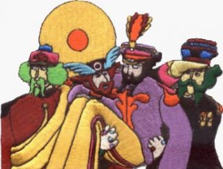 The Beatles Yellow Submarine Band Members in Costume Embroidered iron on Patch Clothing