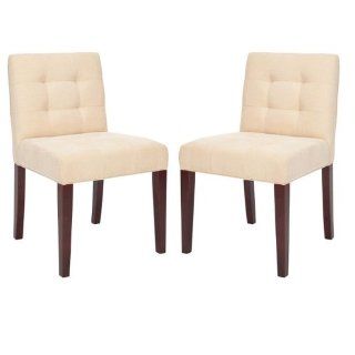 Safavieh Hudson Collection Carroll Gardens Side Chairs, Cream, Set of 2   Dining Chairs