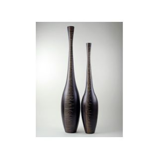 Modern Day Accents 2 Piece Tall Etched Vase Set