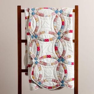 Amity Home Wedding Ring Throw Quilt