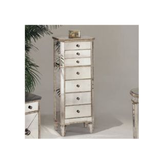 Borghese 24 x 55 Mirrored Linen Tower