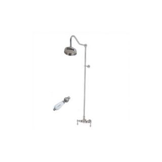Single Handle Wall Mount Clawfoot Shower Faucet Trim Hot and Cold