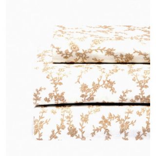 Laura Ashley Home Cottage Rose Flannel Sheet Set
