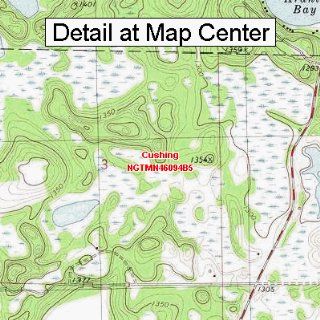 USGS Topographic Quadrangle Map   Cushing, Minnesota (Folded/Waterproof)  Outdoor Recreation Topographic Maps  Sports & Outdoors