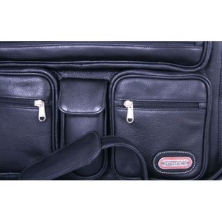 Leatherbay Cambridge Leather Briefcase in Black