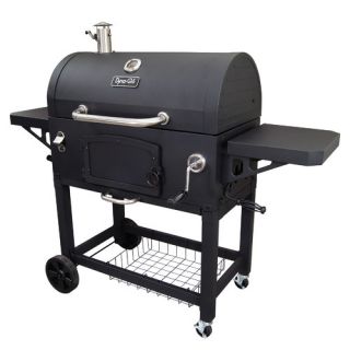 Charcoal Grill with Adjustable Charcoal Tray and Cast Iron Cook Grate