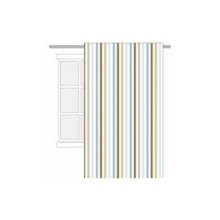 Eastern Accents Evora Stripe Cotton Rod Pocket Curtain Single Panel