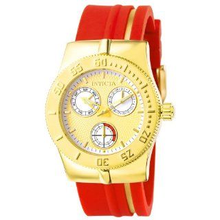 Invicta Women's 5920 Lady Wildflower Collection Gold Tone Stainless Steel Red Watch Invicta Watches
