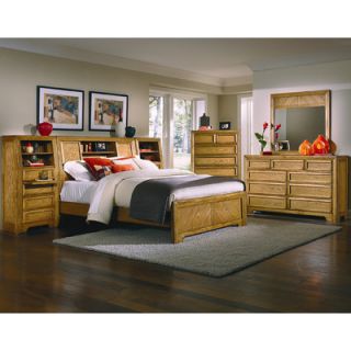 American Woodcrafters Casual Home Bookcase Panel Bed