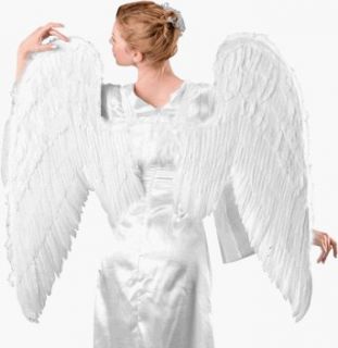 Adult's Large White Feather Flying Angel Wings Costume Wings Clothing