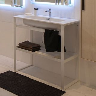 WS Bath Collections Linea 35.4 Single Free Standing Bathroom Vanity