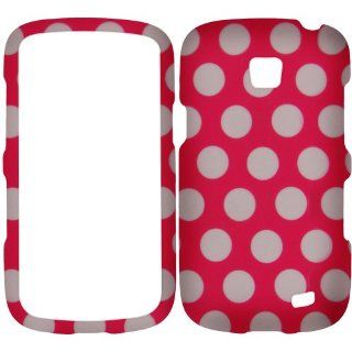 Pink Polka Dot Samsung Galaxy Proclaim Sch s720c Case Hard Phone Snap on Cove Cell Phones & Accessories