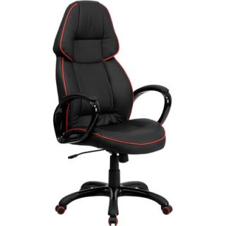 Flash Furniture High Back Leather Executive Office Chair with Arms