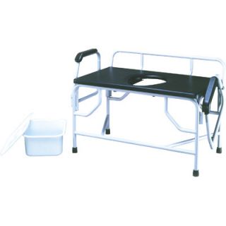 ConvaQuip Bariatric Bedside Commode with Drop Arm