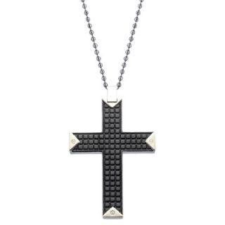 Oravo Gothic Chic Stainless Steel Gunmetal Medieval Gothic Cross