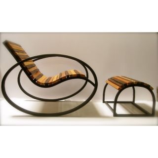 Pant Rocking Chair and Ottoman