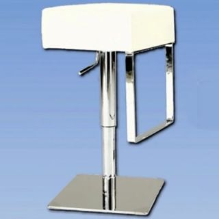 Chintaly Imports Adjustable Backless Swivel Stool with Square Seat in