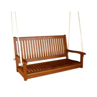 Royal Tahiti Balau 2 Seater Wood Porch Swing