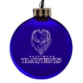 Baltimore Ravens Laser Etched Ornament  Decorative Hanging Ornaments  Sports & Outdoors