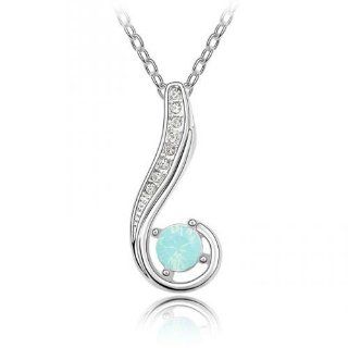 Charm Jewelry Swarovski Crystal Element 18k Gold Plated Pacific Opal Romantic Elegant Necklace Z#1274 Zg4e4898 Jewelry