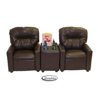 Theater Seating Leather Kids Recliner Chair